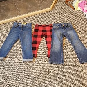 Jeans and stretch pants